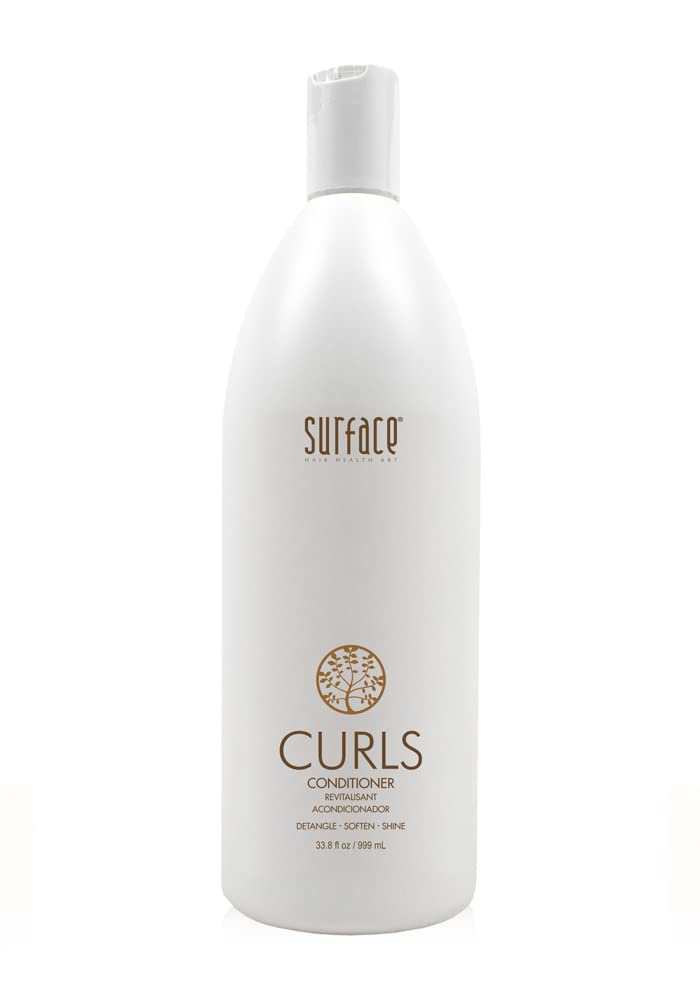 Surface Acondicionador de rizos para hidratar, limpiar, suavizar y brillar, sin sulfatos y sin parabenos, protección natural para el cabello