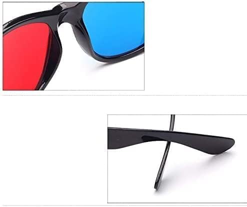 Gafas 3D rojas y azules universales para TV y películas, marco de video tridimensional, gafas 3D, vidrio para juegos de DVD, gafas de estilo 3D para
