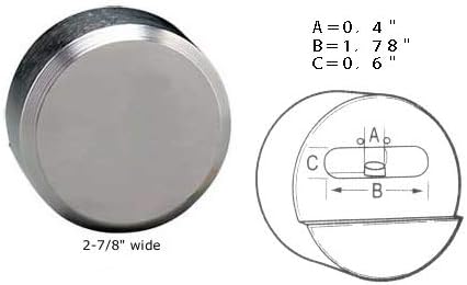 Candado de disco de hockey con grillete oculto, 2 llaves, cerradura de puerta para furgoneta y remolque de 2-78 pulgadas (239.5 ft KA (paquete de 5)