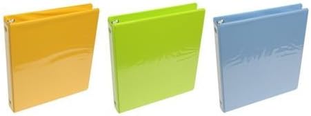 Wilson Jones – Carpeta básica, capacidad de 1 pulgada, anillo redondo, cubierta personalizadalomo personalizado, colores surtidos (W68886)