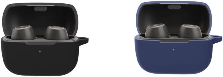 Juego de 2 fundas protectoras de silicona suave compatibles con auriculares Edifier TWS1 Pro True Wireless, funda protectora con llavero para