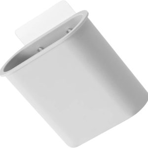 Cabilock Caja de almacenamiento de pared sin clavos, soporte para cepillos de dientes, cajas de almacenamiento de cepillos de dientes, estante de Cabilock Caja de almacenamiento de pared sin clavos, soporte para cepillos de dientes, cajas de almacenamiento de cepillos de dientes, estante de