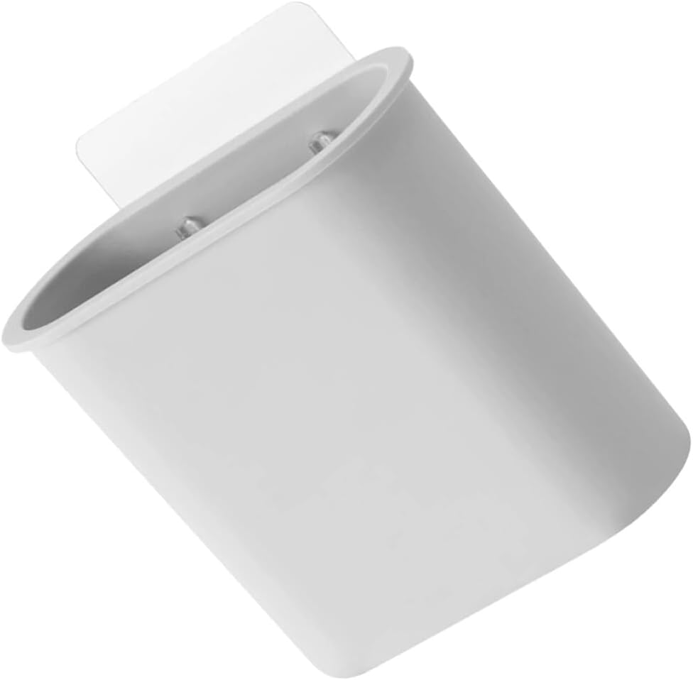 Cabilock Caja de almacenamiento de pared sin clavos, soporte para cepillos de dientes, cajas de almacenamiento de cepillos de dientes, estante de
