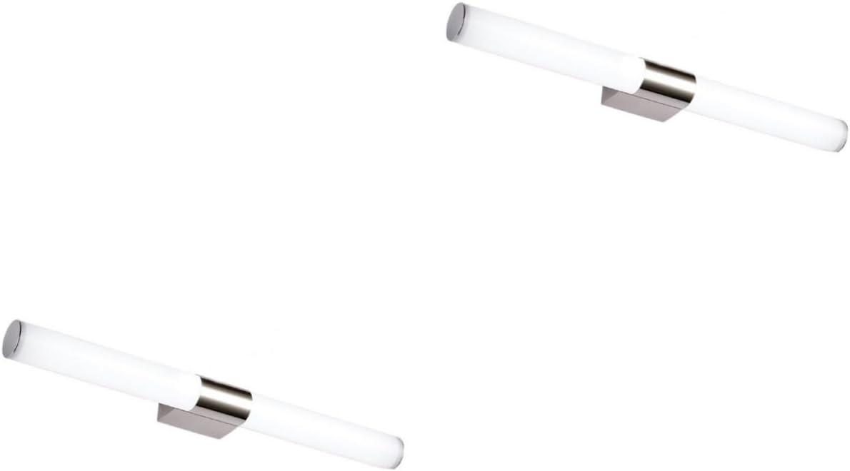 Angoily 2 piezas 18 lámpara de tocador de baño, luz de tocador para maquillaje, luz debajo del gabinete, luz de pared recargable, decoración de