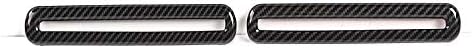 GZXinWei Cubierta de salida de salida de aire de puerta interior de fibra de carbono para Dodge Challenger 2015-2020 Adhesivo para panel interior