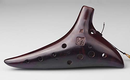 Flauta de cerámica Ocarina clásica de 12 agujeros (llave C (soprano)