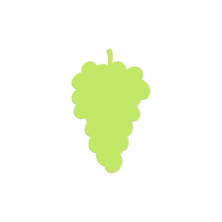 Paper Grape Cutout ShapesGrape Die Cuts for Paper Craft Projects  25 Pieces Per Pack (Small – 3″ Tall, Light Lime Green)