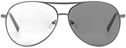 Multifocal progresivo fotocromático hombres metal aviador gafas de lectura al aire libre protección UV lejos y casi doble uso