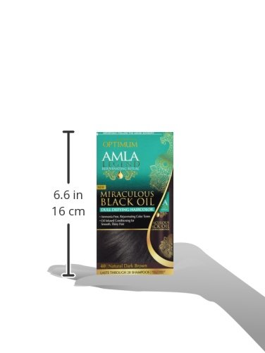 Optimum Care Amla Legend Miraculous Oil – Tinte para el cabello, color marrón oscuro natural
