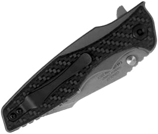 Zero Tolerance Hinderer CF – Navaja de bolsillo, hoja de 3.5 pulgadas de acero inoxidable 20CV mango de titanio con revestimiento de fibra de