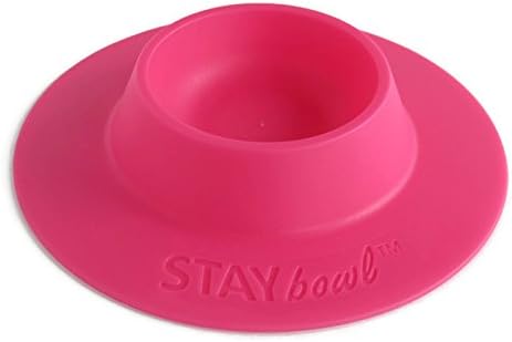 Cuenco ergonómico para mascotas a prueba de puntas para conejillo de indias y otras mascotas pequeñas, 14 taza tamaño pequeño, fucsia (rosa)