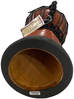 Drum Djembe es una cuerda de piel de cabra cubierta de cáliz africano tocado por manos estilo África occidental jembe para tambores círculo y más (6