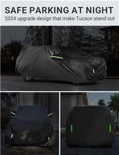 Proadsy – Cubierta para automóvil, para todo tipo de clima, a prueba de viento, polvo, nieve, lluvia, rayos UV y granizo, para interiores y