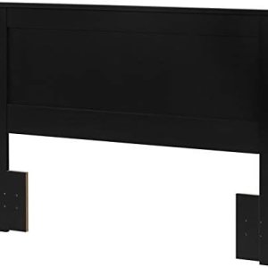 Pemberly Row Cabecero moderno de maderapanel planotamaño queennegro Pemberly Row Cabecero moderno de maderapanel planotamaño queennegro