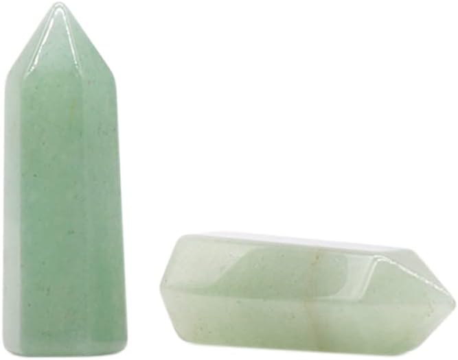 LE SKY 8 piezas de piedras decorativas naturales hexagonales con forma de varita curativa ágata de cristal curativo piedras energéticas para joyería