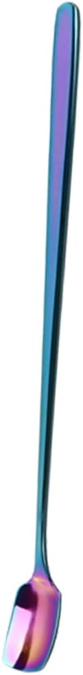 2 cucharas de acero inoxidable para agitar, cucharas de acero inoxidable, palitos de revolver de acero inoxidable, mini cuchara mezcladora de barman