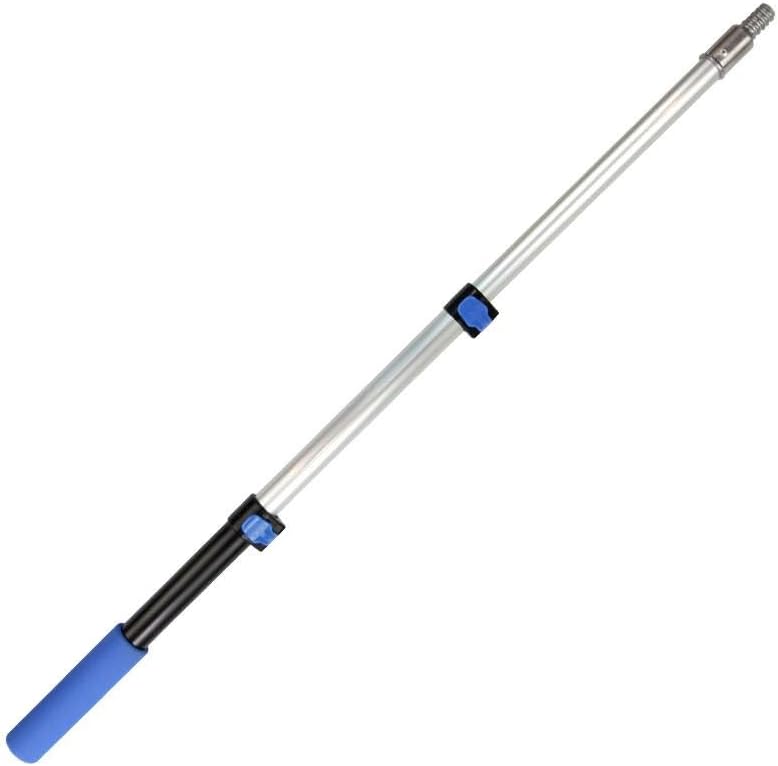 Craftec Poste telescópico de aluminio de 1.5 a 3 pies con abrazaderas de deslizamiento rápido, poste de rodillo de pintura, poste multiusos, poste