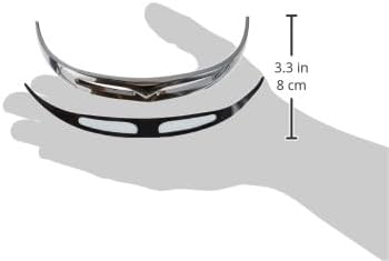 Kuryakyn Accesorio de acento de motocicleta 9013 punta de guardabarros delantero para motocicletas Harley-Davidson 1990-2017, cromo
