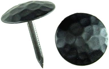 Wild West Hardware Clavos decorativos de 34 pulgadas para puerta, paquete de 10, color negro