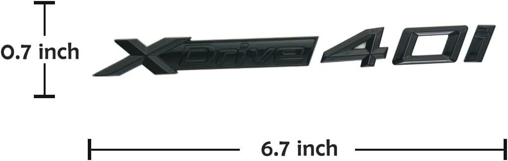 XDrive 40i X Drive 4.0i – Adhesivo adhesivo de repuesto para autos XDrive40i (negro brillante), X1AQA-30