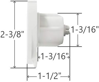Embrague de persiana enrollable R8 para tubo de 1.25″ (R8C03W) (blanco)