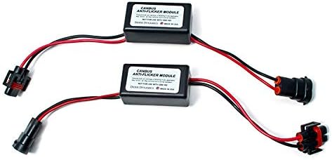 Diode Dynamics H11H9H8881880 Par de faros LED CANBUS sin errores Adaptador de arnés de cableado anti parpadeo