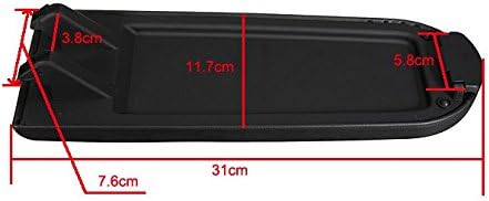 Fundas para reposabrazos de consola central de tela negra con pestillo para Volkswagen VW Golf Jetta Bora MK4 GTI R32  Polo 9N 9N3  Passat B5  Skoda