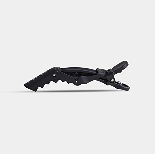 Framar Gator Grips – Juego de 4 pinzas profesionales para el cabello con corte y sección, dientes anchos y duraderas para peluquería