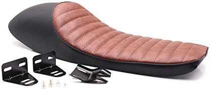Marrón+Negro Vintage Leopard Imprimir Joroba Asiento Largo Para Cafe Racer Saddle GT XJ750M RD60 SR400