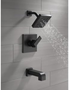 Delta Faucet Ara 14 Serie T14467-SS – Juego alcachofa de ducha con pulverizador H2Okinetic, acero inoxidable (válvula no incluida), T14467, 0 volts