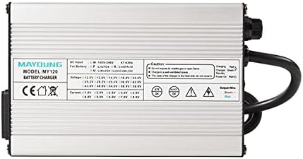 Cargador de batería LiFepo4 de 14,6 V, 6 A, 14,6 V, LiFepo4, cargador de batería inteligente con clip de cocodrilo