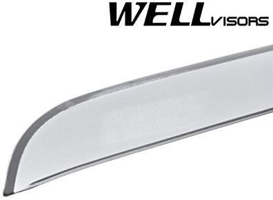 WellVisors Repuesto para 2008-2015 Scion xB CLIP-ON ahumado tintado serie premium deflectores laterales de protección de lluvia 3-847SC006