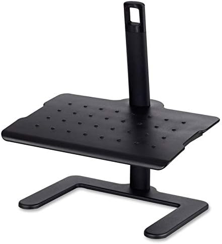 Safco 2129BL Reposapiés ajustable, negro, 20 pulgadas de ancho x 14.25 pulgadas de profundidad x 21.5 pulgadas de alto