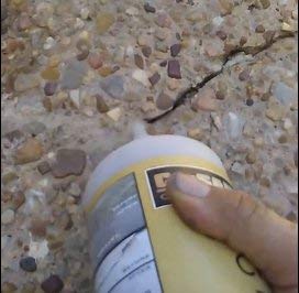 Llenador de grietas de hormigón manchado, arenisca, botella de 3 libras