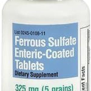 Usher-smith Sulfato ferroso 325mg comprimidos con recubrimiento entérico 100 unidades Usher-smith Sulfato ferroso 325mg comprimidos con recubrimiento entérico 100 unidades