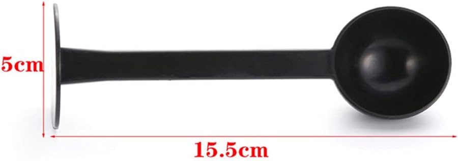 2 en 1 cuchara de café de doble uso grano polvo cucharada 0.35oz cocina casera estándar cuchara de medición de plástico café té herramientas