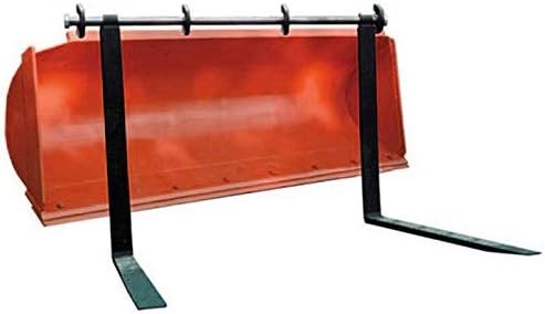 KUAFU Soportes de montaje de acero para horquillas de palé tipo pin sobre el cargador de cubo