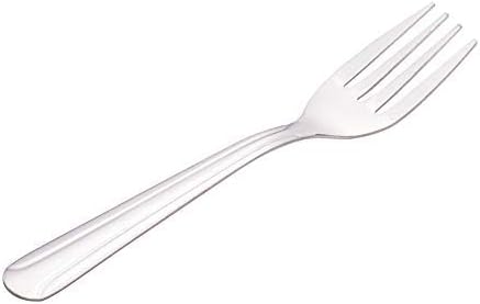 Boretto – Juego de 12 tenedores de ensalada, de acero inoxidable 180 de peso medio, 6 14 pulgadas para restaurantecatering, juego de cubiertos de