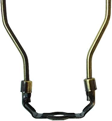 Juego completo de arpa de lámpara (paquete de 2)  Arpa de latón antiguo de 12 pulgadas (adecuada para una pantalla de 13 a 15 pulgadas)  Incluye