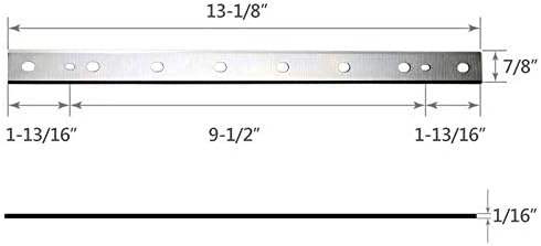 Cuchillas cepilladoras para DeWalt DW735 DW735X (DW7352), 13 pulgadas, doble cara