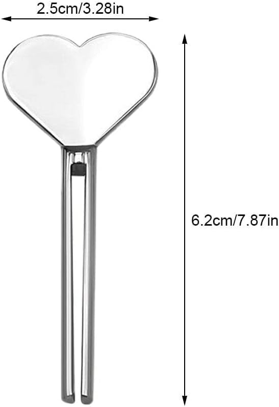 Cordate – Exprimidor manual de pasta de dientes de metal de acero inoxidable, dispensador de tubo de crema de manos, juego de rodillos para llaves,