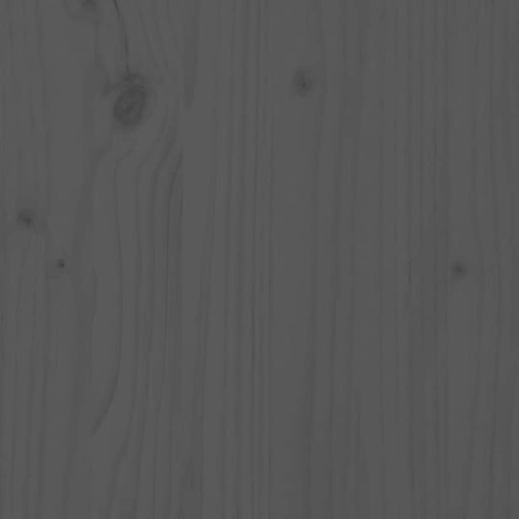 Zapateros de pared 2 piezas Gris 23.2×3.5×9.1 in Madera maciza Pino