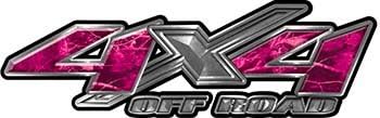 Weston Ink Adhesivos reflectantes 4×4 Offroad Truck Bedside o Fender Emblema en camuflaje rosa
