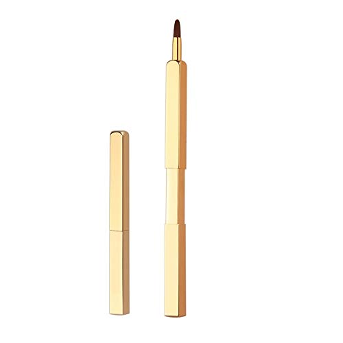 Exquisitos aplicadores profesionales de pinceles de labios, pinceles retráctiles, herramienta de pincel de maquillaje brillante para lápiz labial