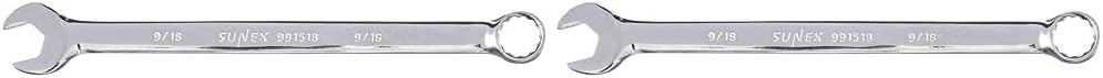 Sunex 991518A – Llave de ranura en V pulida completa de 916 pulgadas CRV (paquete de 2)