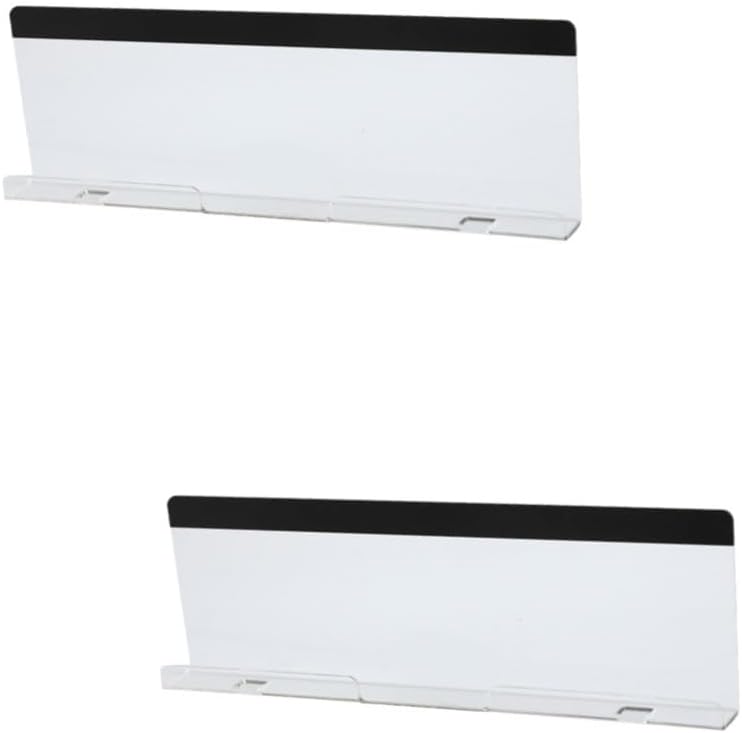 MAGICLULU 2 unids Mensaje Parcel Estante Pantalla Monitor Tablero de notas Tablero de mensajes transparente Tablero de mensajes Tablero de mensajes