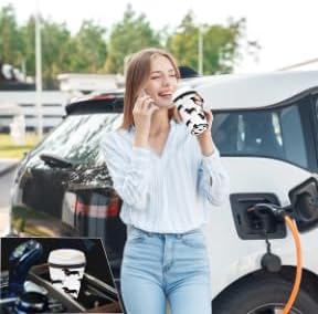 Funda de café helado con asa para perro animal, lindo corazón salchicha, reutilizable, de neopreno, con aislamiento, para bebidas frías, bebidas, 30