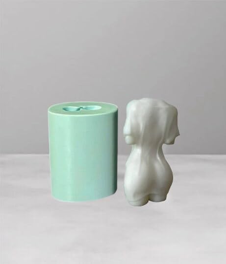 Wet dressed Women mold 12 cm 4,7″ Naked Girl Candle mould,Female Body Candle mold,Torso silicone mold Candle Female,Body Shape soap mould