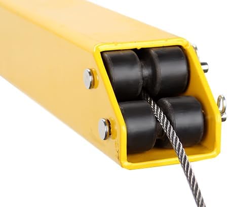 Kit de asistencia de elevación de puerta de remolque de 2 lados, sistema de asistencia de elevación para portón trasero amarillo apto para remolques