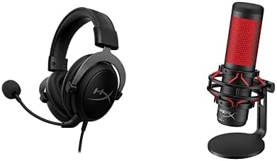 HyperX Paquete de micrófono para juegos Cloud II QuadCast con condensador USB